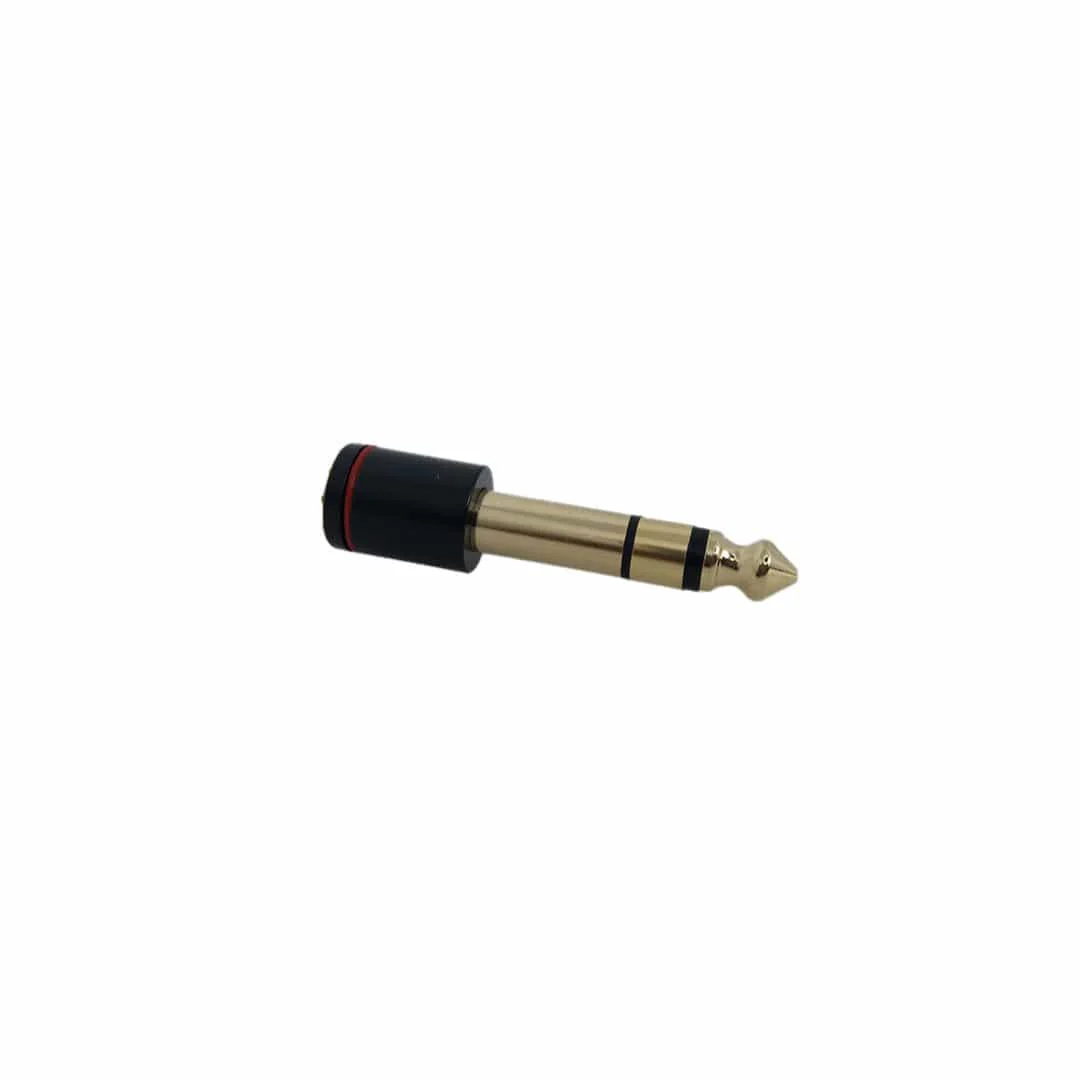 Vault 3.5mm Female Jack 6.35mm Male Plug Stereo Audio Adapter Converter - Black