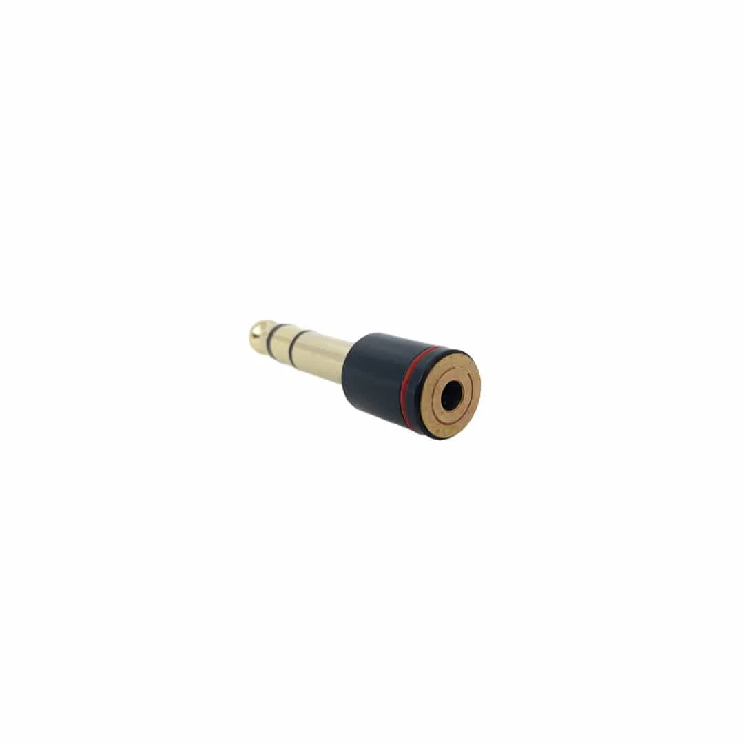 Vault 3.5mm Female Jack 6.35mm Male Plug Stereo Audio Adapter Converter - Black - Image 3