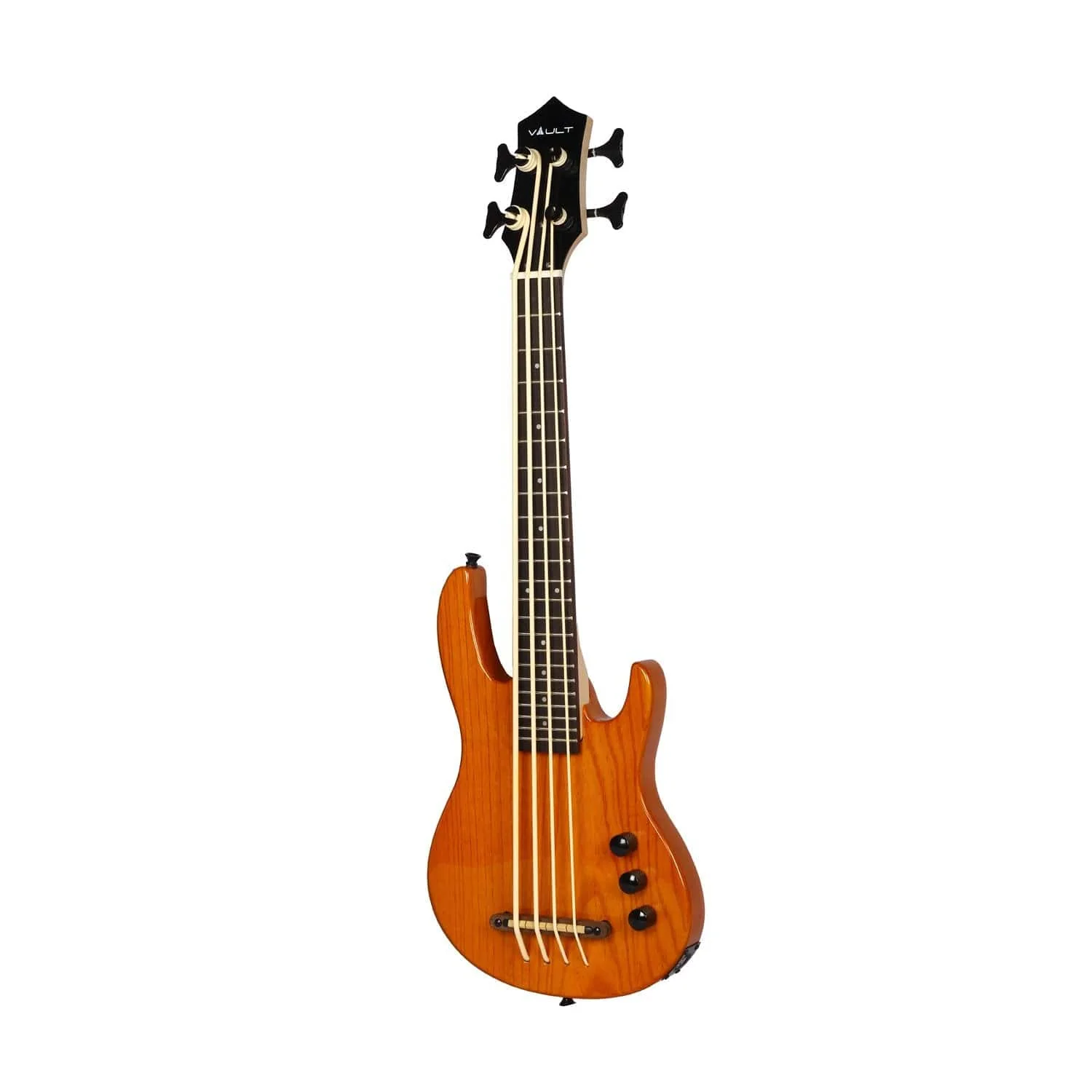 Vault 4-String Electric Bass Ukulele - Natural Gloss - Image 2