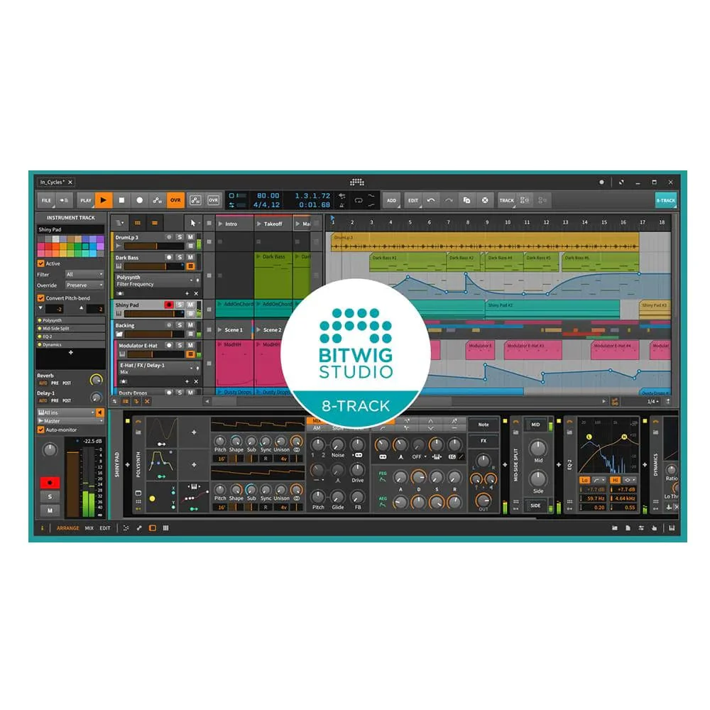 Vault Ai22HD 2x2 USB Audio Interface with 192kHz Recording and Bitwig 8-Track Bundle - Open Box - Image 7