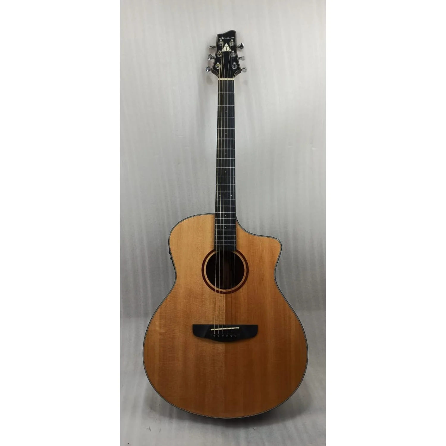 Vault Artisan Premium Electro-Acoustic Guitar with Solid Spruce Top, Solid Mahogany Back and Sides and Fishman Pickup - Open Box B Stock