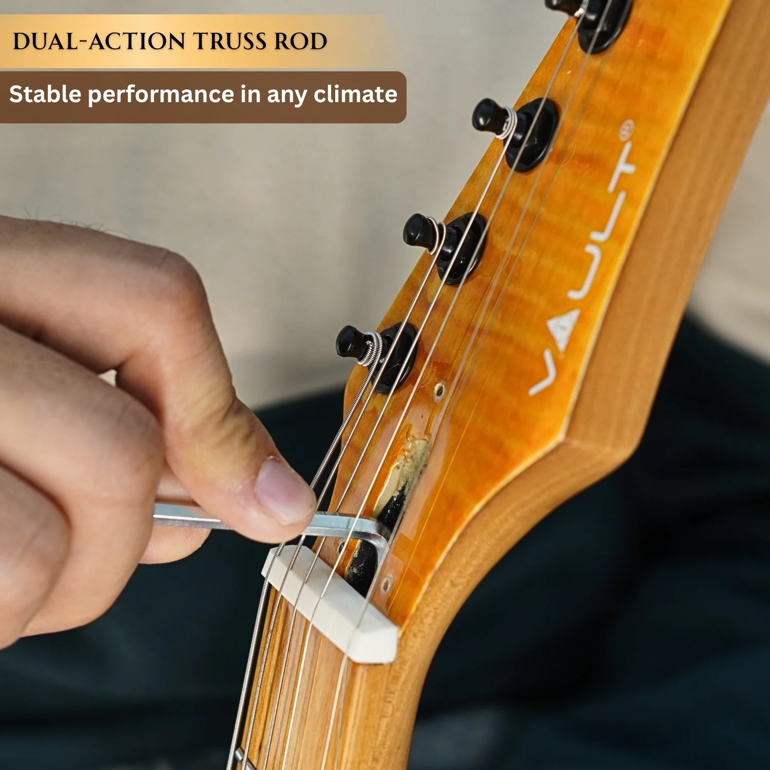 Vault Artisan RG Premium Electric Guitar with Dual Alnico V Humbuckers and Roasted Maple Neck - Image 29