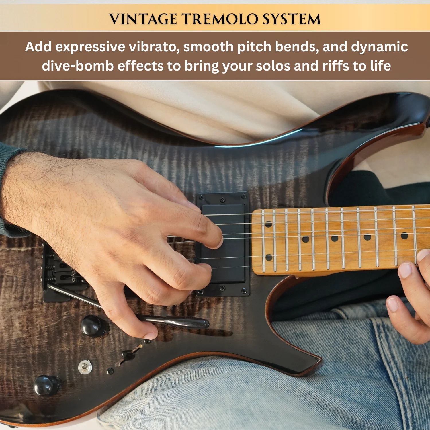 Vault Artisan RG Premium Electric Guitar with Dual Alnico V Humbuckers and Roasted Maple Neck - Image 46