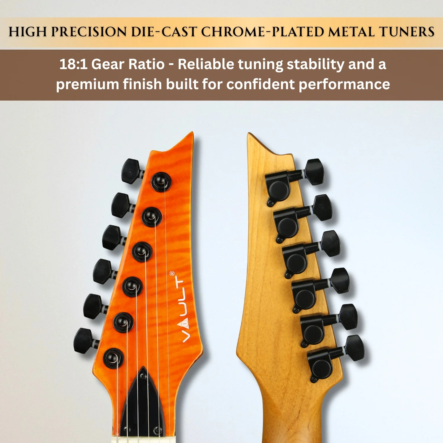 Vault Artisan RG Premium Electric Guitar with Dual Alnico V Humbuckers and Roasted Maple Neck - Image 63