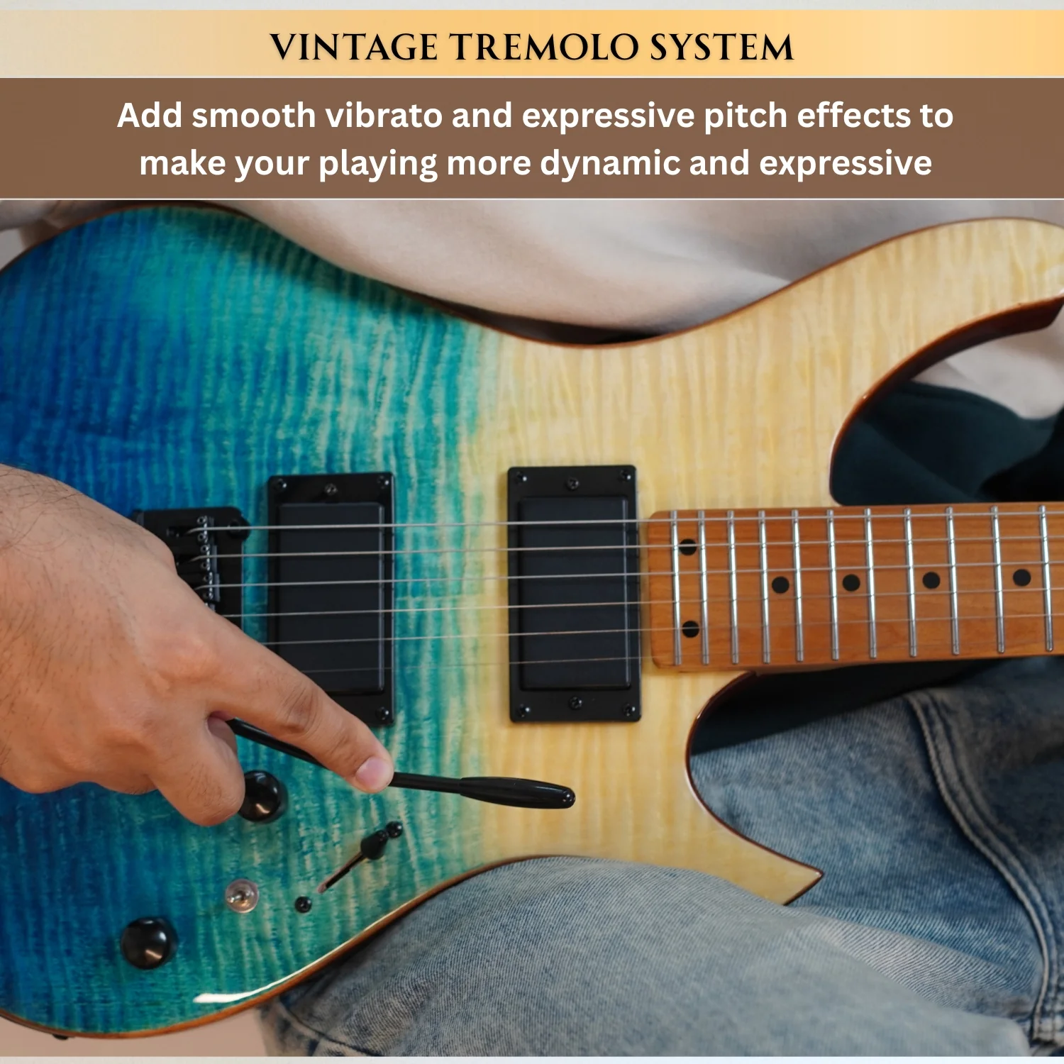 Vault Artisan RG Premium Electric Guitar with Dual Alnico V Humbuckers and Roasted Maple Neck - Image 9