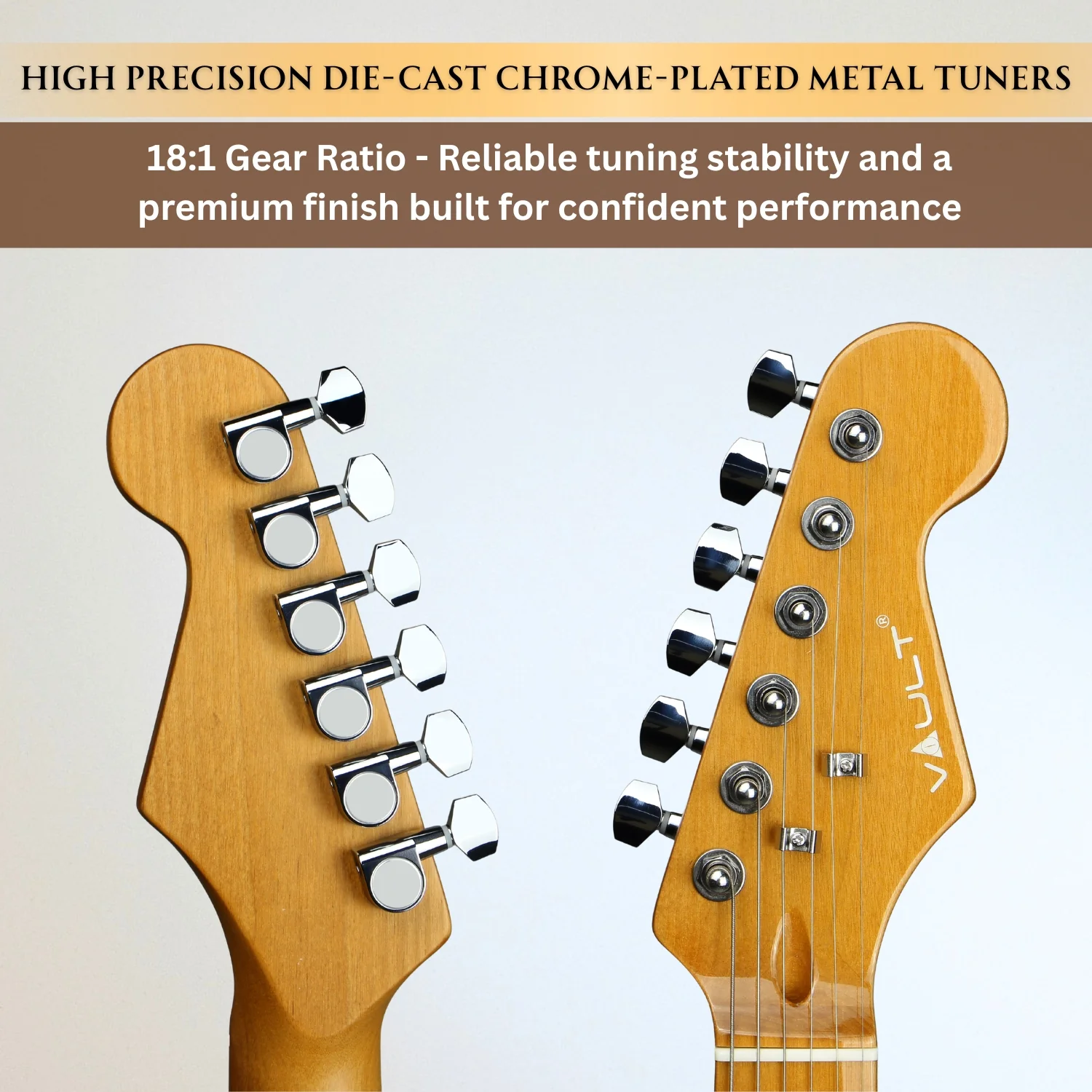 Vault Artisan ST Stratocaster Style Electric Guitar with Premium Alnico V Pickups - Image 10