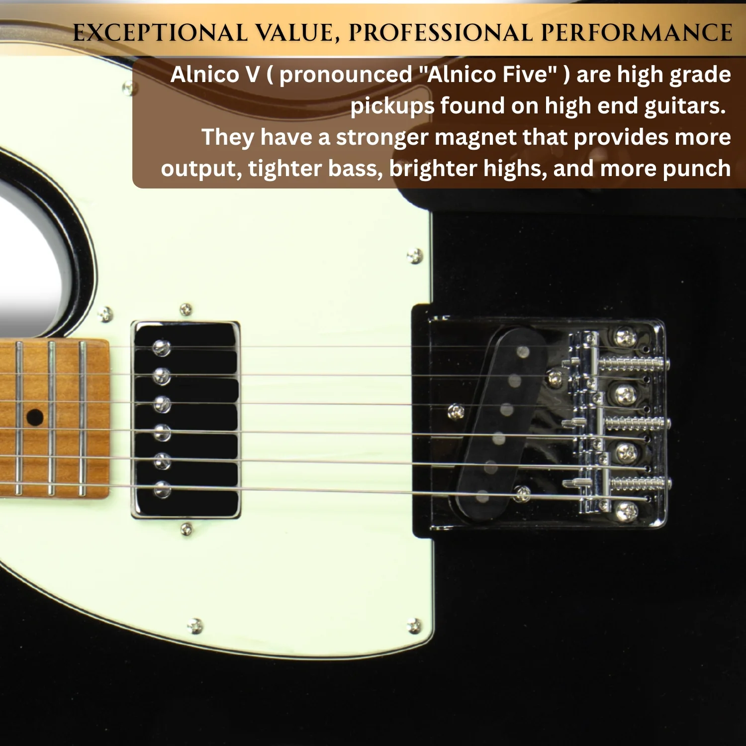 Vault Artisan TL Telecaster Style Electric Guitar with Premium Alnico V Pickups - Image 21