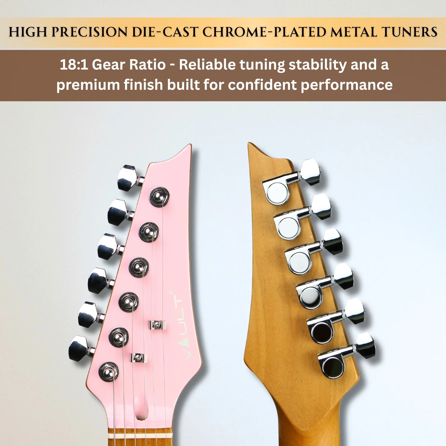 Vault Artisan TL Telecaster Style Electric Guitar with Premium Alnico V Pickups - Image 8