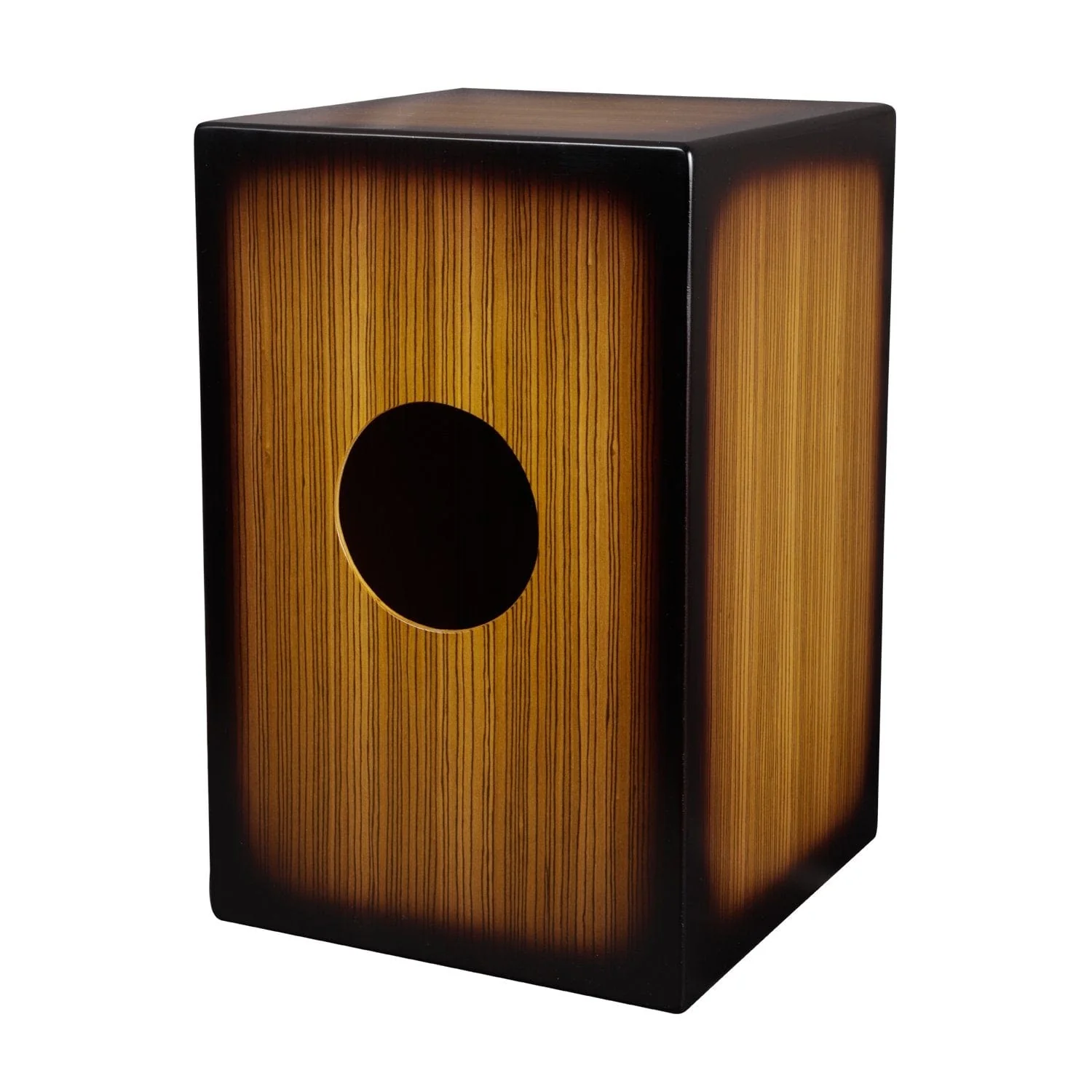 Vault BCJ-24 Birch/Black/Zebra Wood Cajon with Adjustable Snare - Image 12