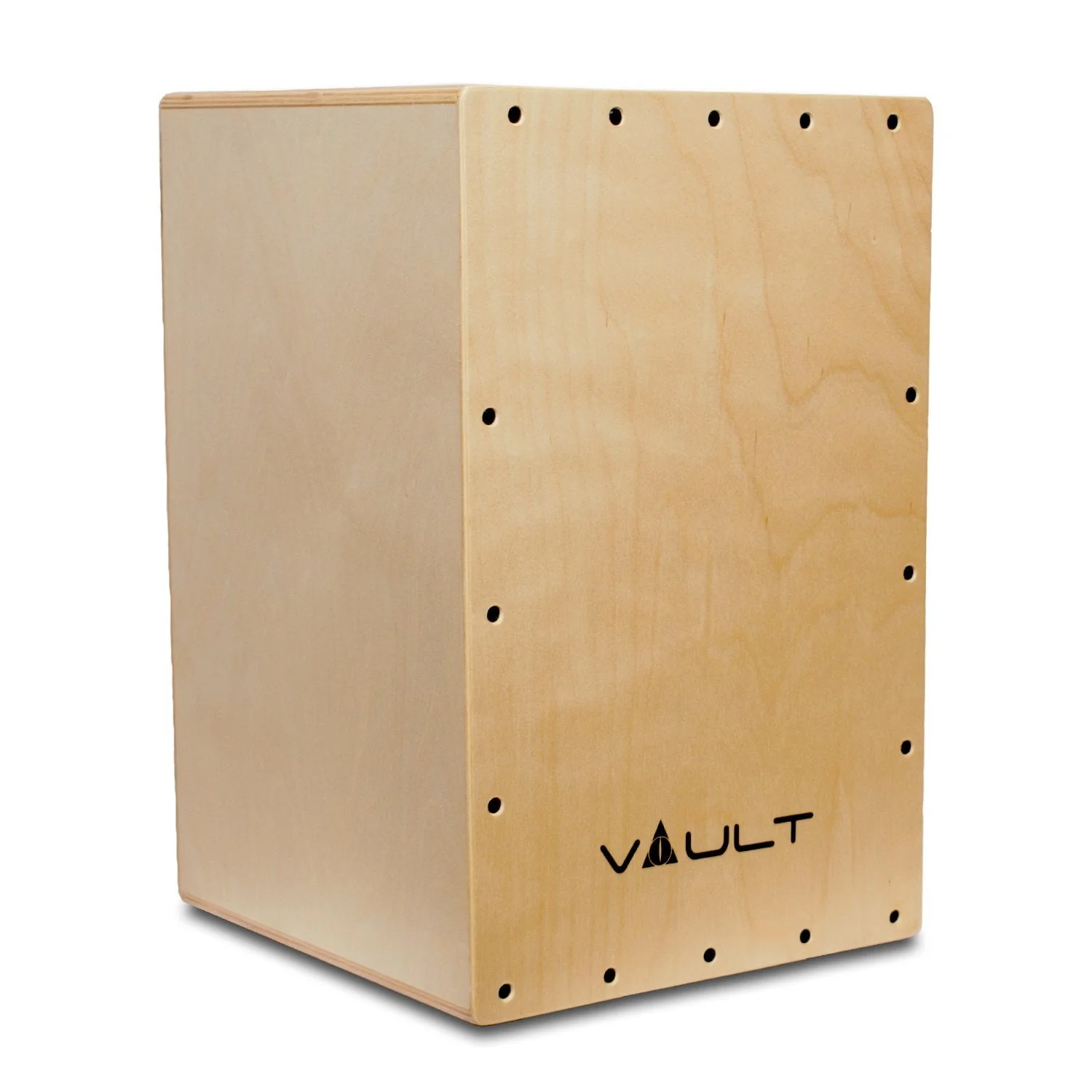 Vault BCJ-24 Birch/Black/Zebra Wood Cajon with Adjustable Snare - Image 3