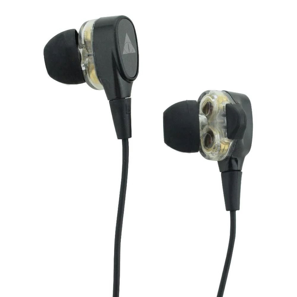 Vault Buds Duo Dual Driver Earphones with In-line Mic & 3D Stereo Sound for iPhone, Android Phones, Tablets, PC & Laptop - Image 2