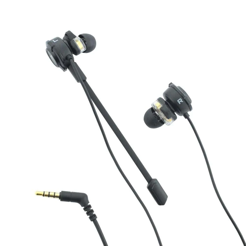 Vault Buds Duo Voice Dual Driver Earphones with Adjustable Boom & In-line Mic, Volume Control, Mute Switch & 3D Stereo Sound for iPhone, Android Phones, Tablets, PC, Laptop, PS4, PS5 & Xbox - Image 2