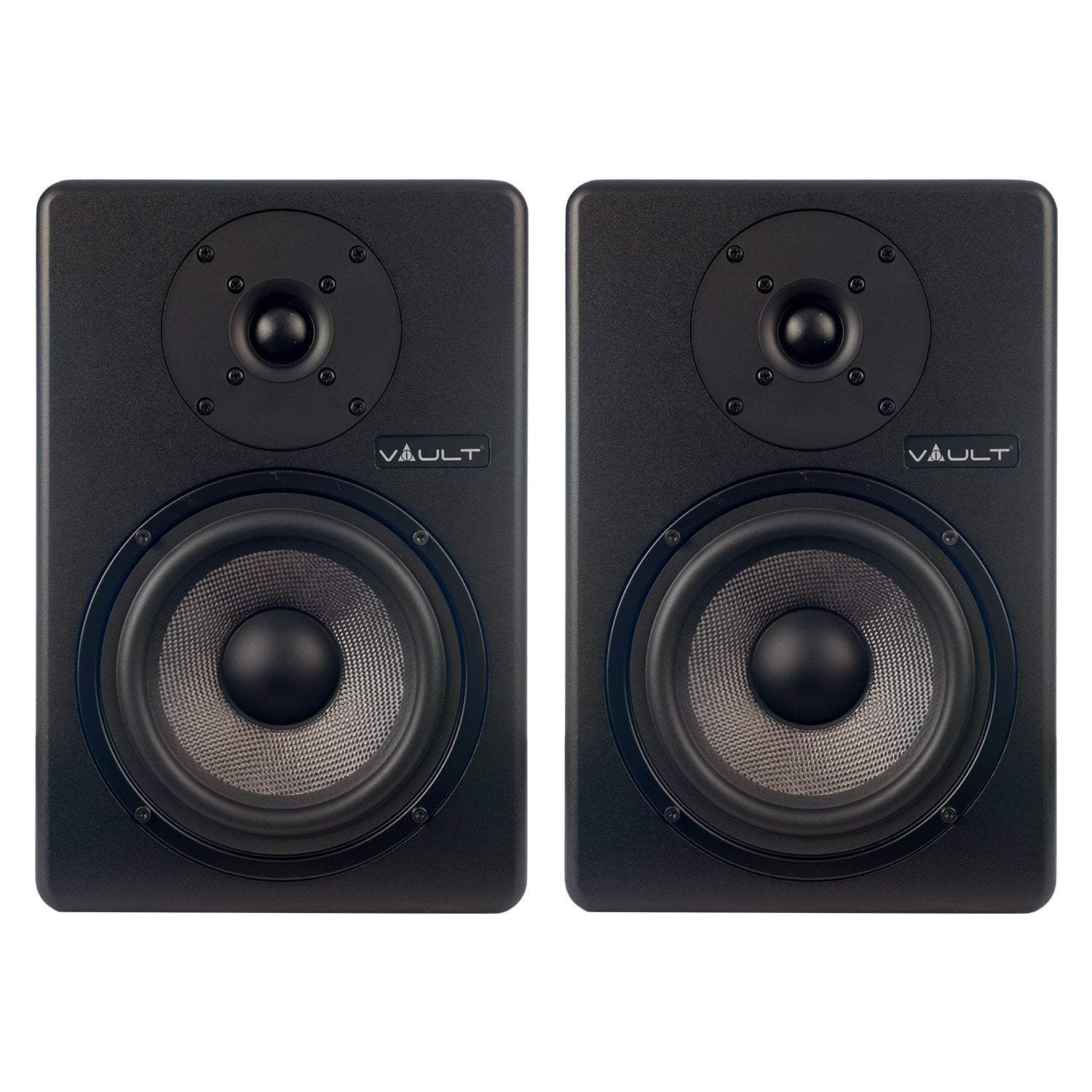 Vault C6 6" Powered Studio Monitors With Isolation Foam Pads - Pair with Vault Play True Wireless Earbuds - Image 7