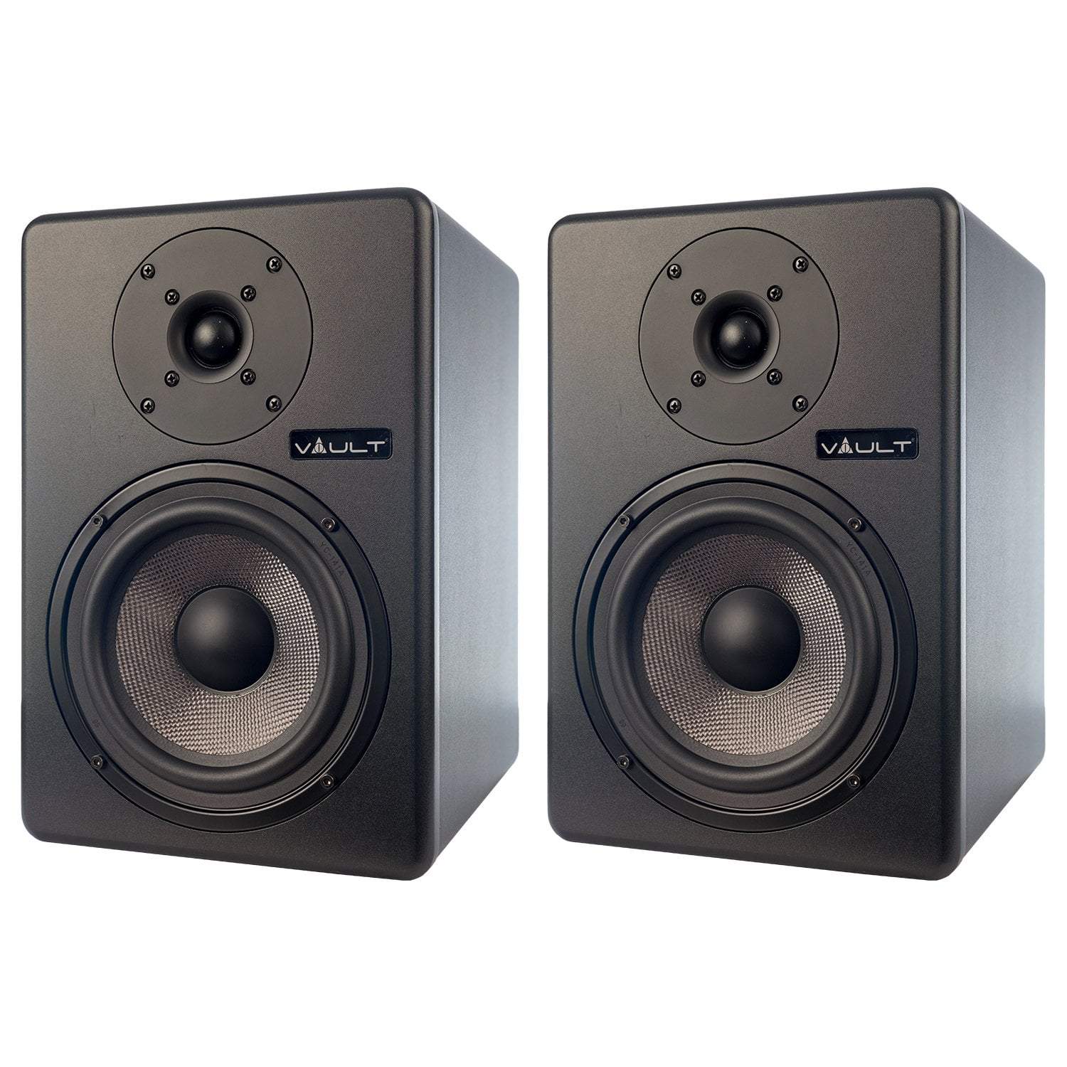 Vault C6 6" Powered Studio Monitors With Isolation Foam Pads - Pair with Vault Play True Wireless Earbuds - Image 9