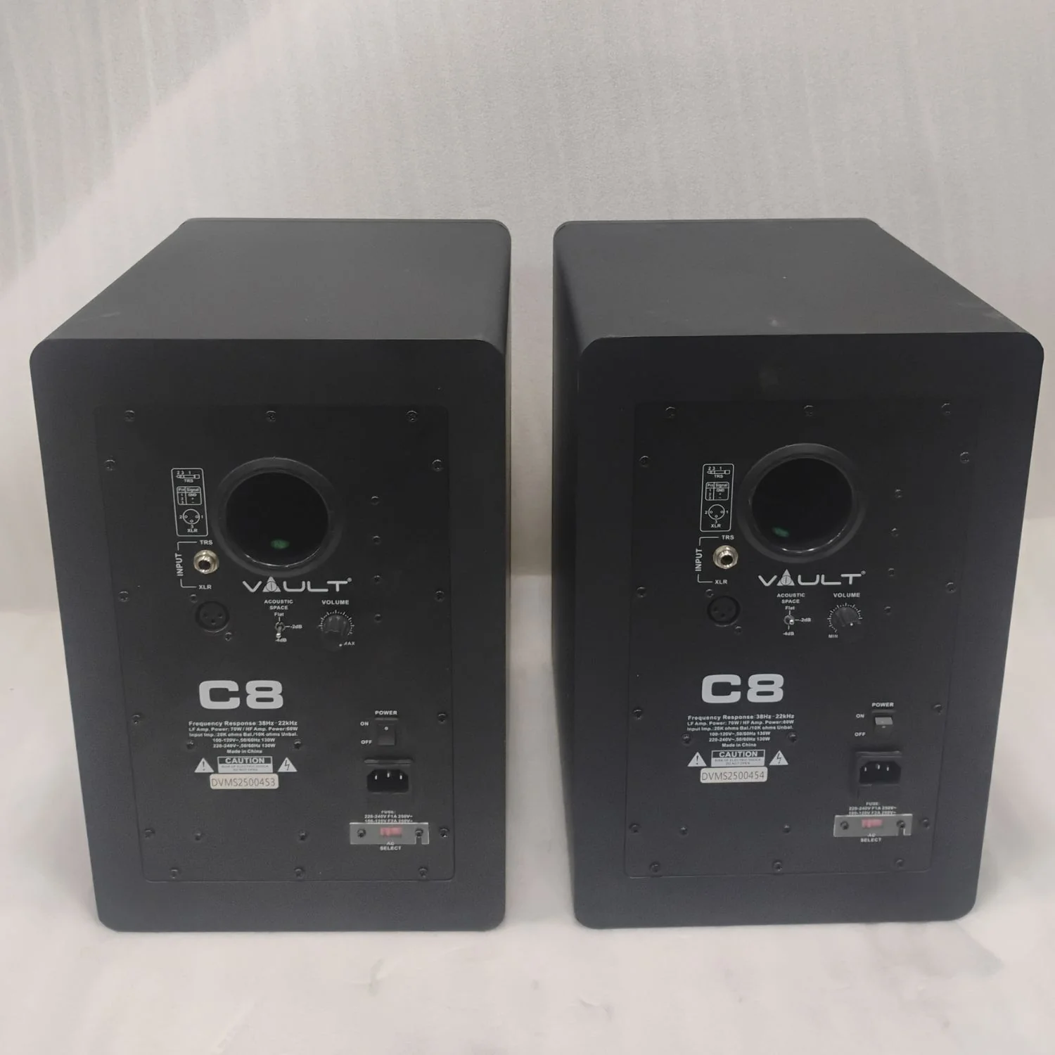 Vault C8 8-Inch Powered Studio Monitors - Pair - Open Box - Image 7
