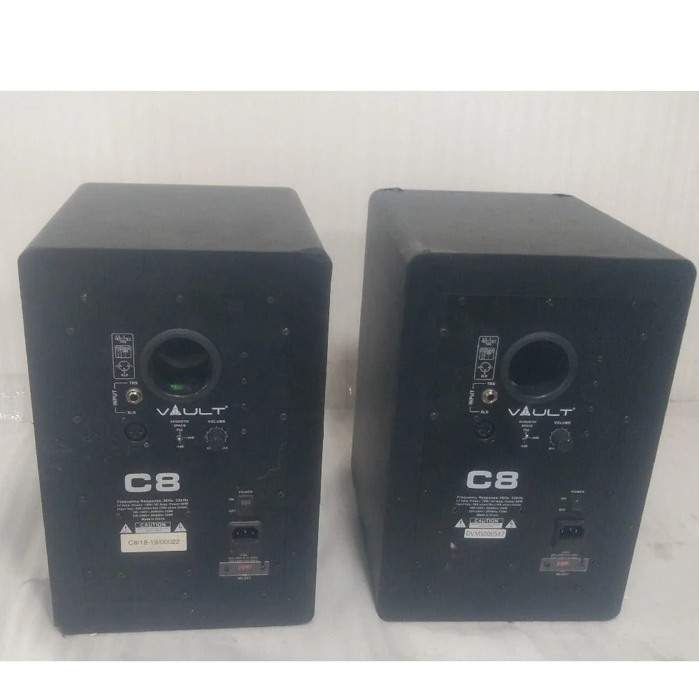 Vault C8 8-Inch Powered Studio Monitors With Isolation Foam Pads - Single - Open Box B Stock - Image 8