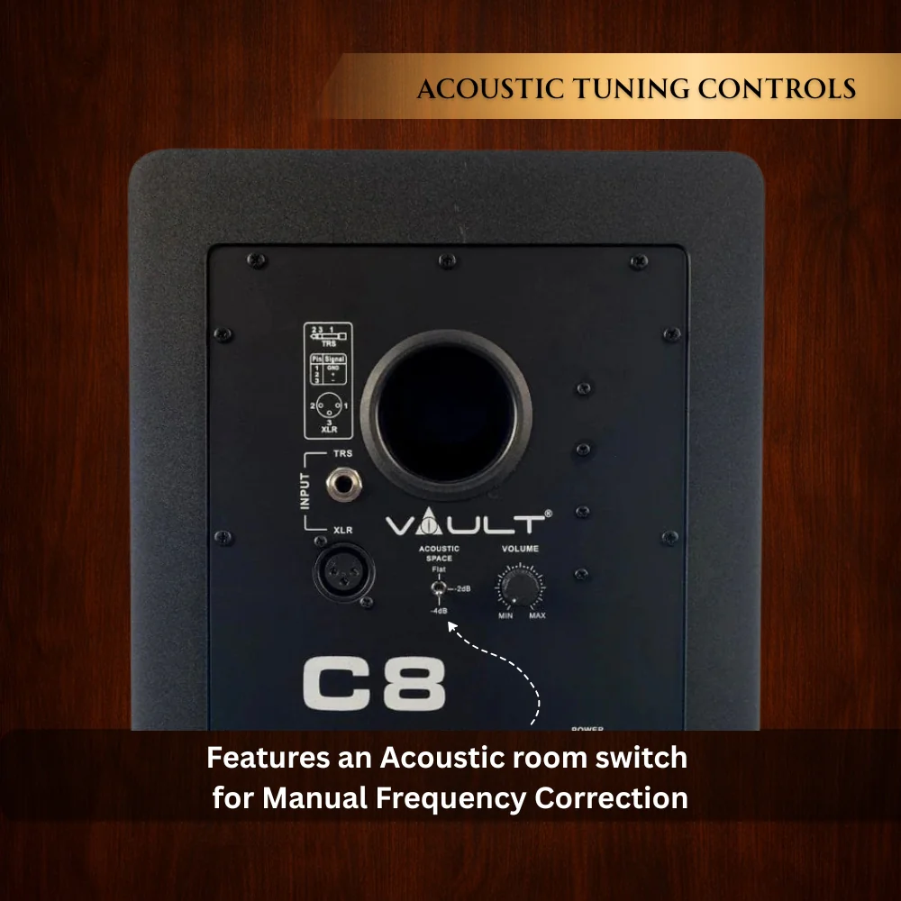 Vault C8 8" Powered Studio Monitors With Isolation Foam Pads - Image 7