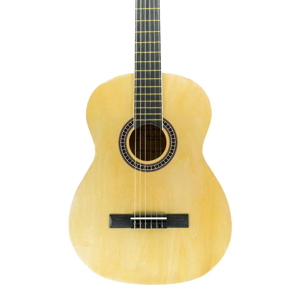 Vault CL-20 4/4 size Classical Guitar with Bag - Natural Gloss - Image 15
