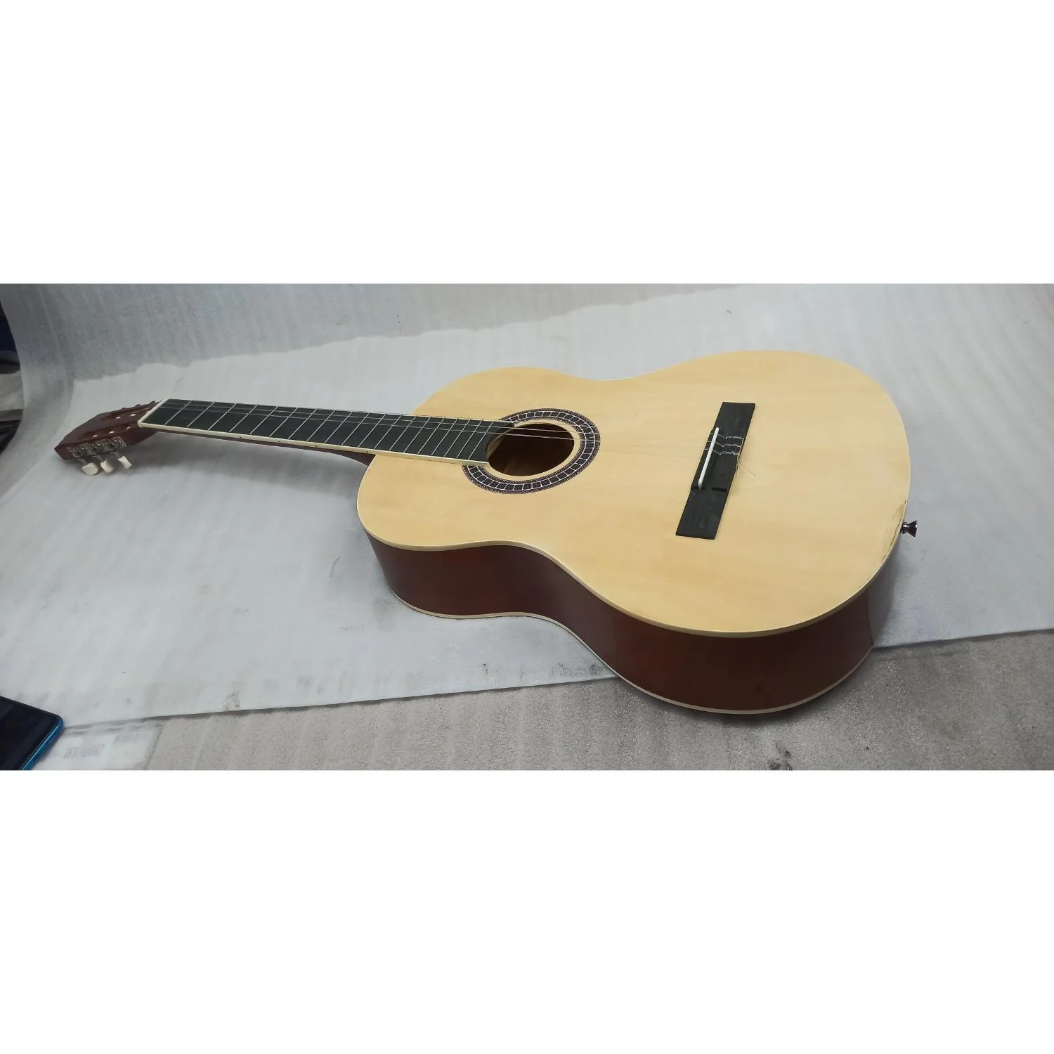 Vault CL-20 4/4 size Classical Guitar - Natural Gloss - Open Box B Stock - Image 3