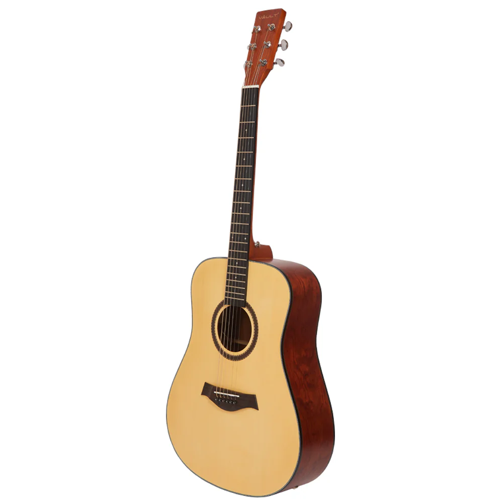 Vault DA25CE Dreadnought Shape Electro- Acoustic Guitar with Bubinga Back and Sides - Open Box - Image 3