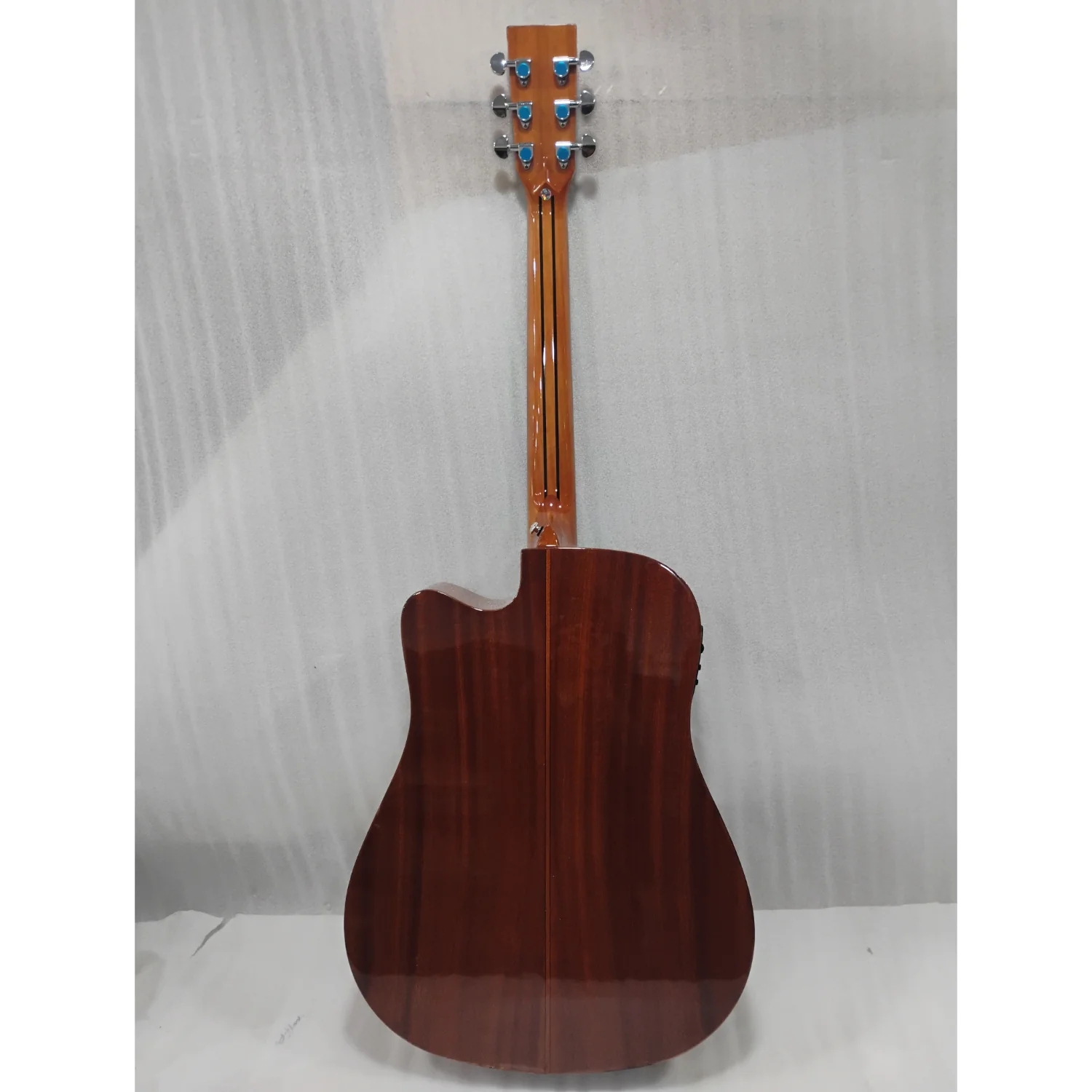 Vault DA60CE Premium Dreadnought Cutaway Solid Spruce Top Electro Acoustic Guitar with Dual EQ and Armrest - Open Box B Stock - Image 3