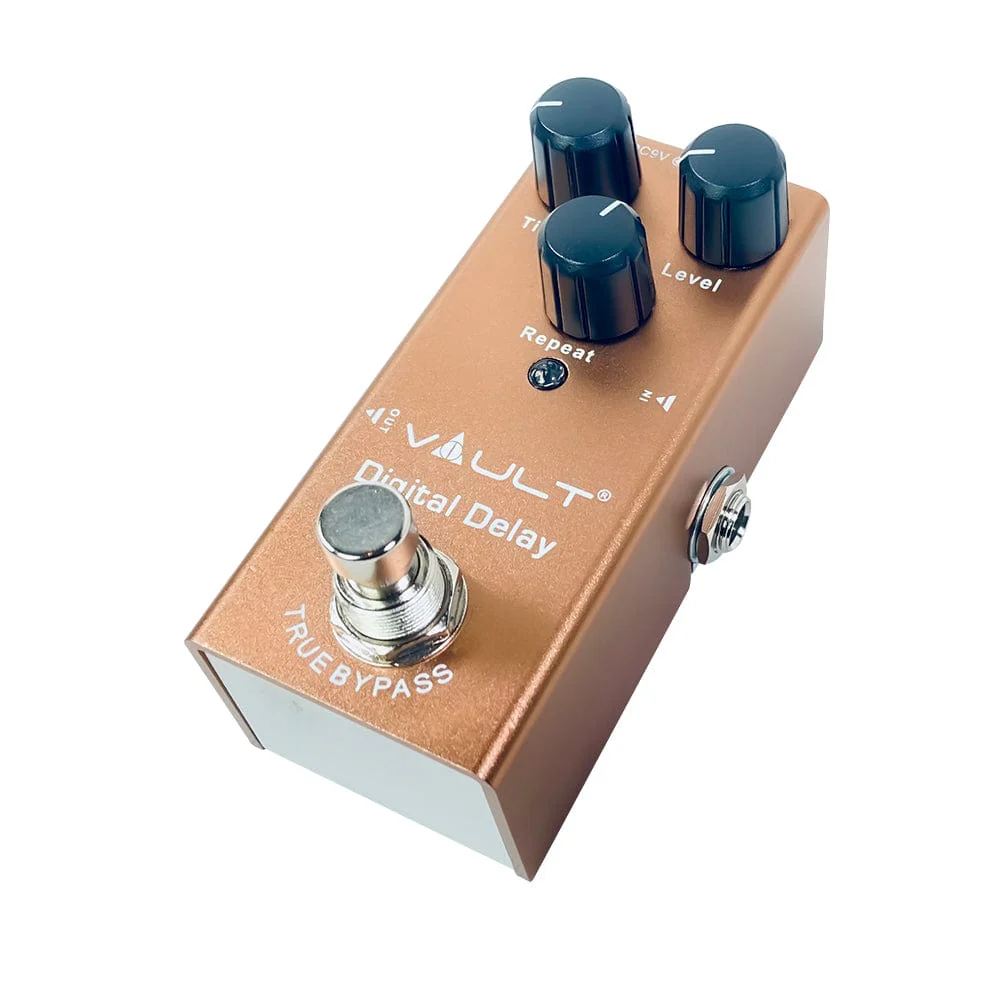Vault Digital Delay Effects Pedal With all Metal Body, Small Footprint & 3 Year Warranty - Image 2