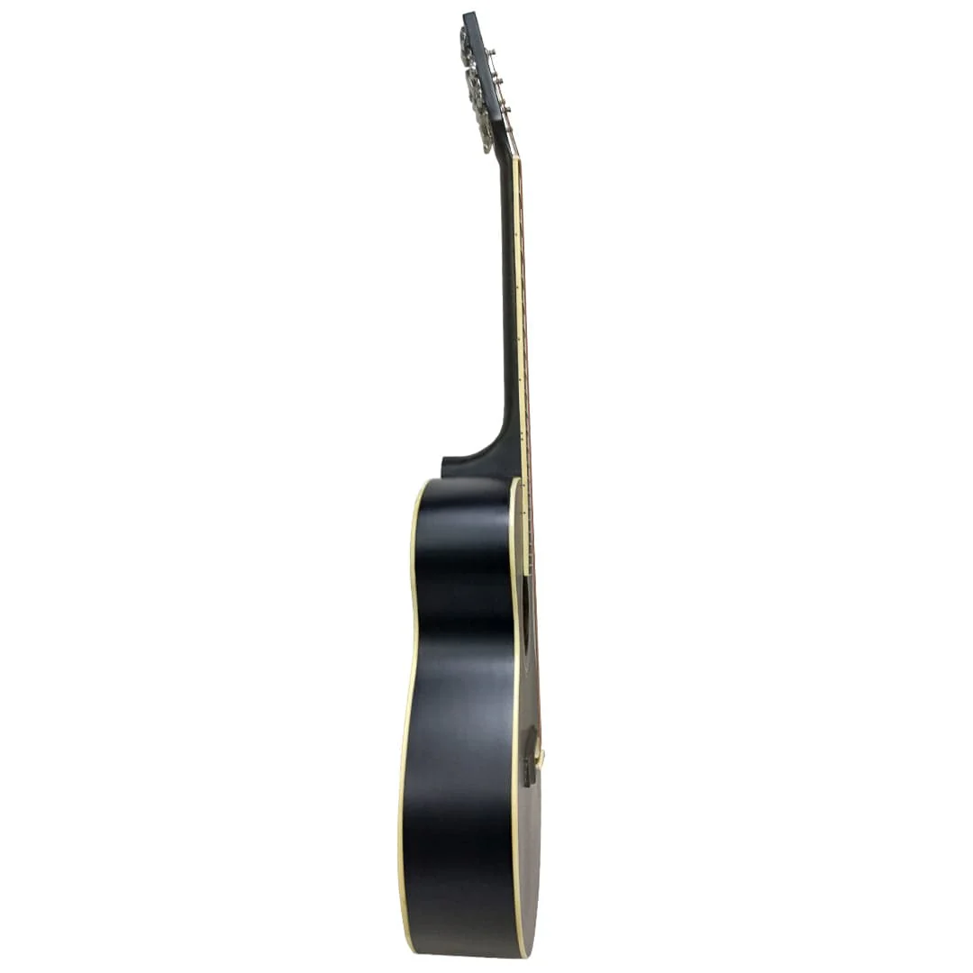 Vault EA20 Guitar Kit with Learn to Play Ebook, Bag, Strings, Straps, Picks, String winder & Polishing Cloth - 40 inch Cutaway Acoustic Guitar - Image 44