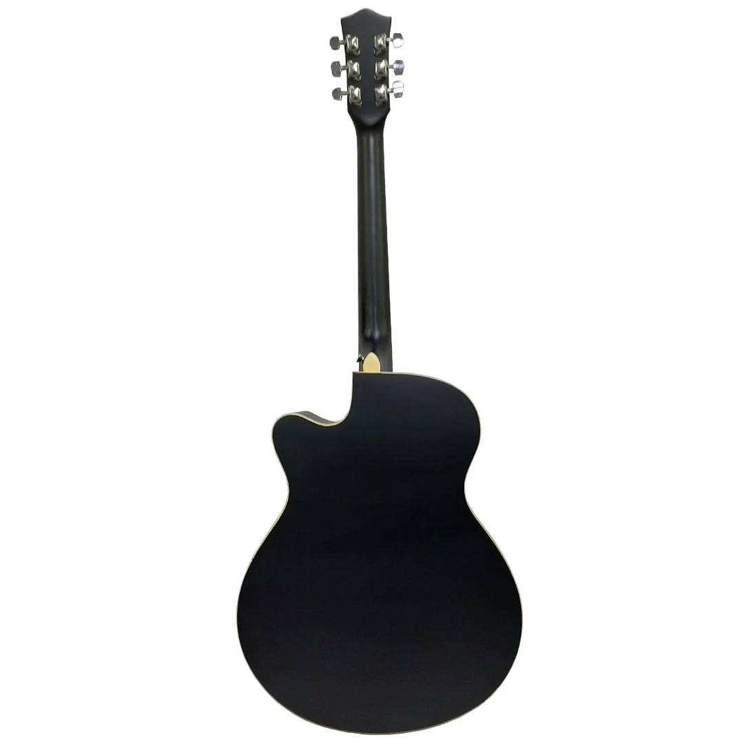 Vault EA20 Guitar Kit with Learn to Play Ebook, Bag, Strings, Straps, Picks, String winder & Polishing Cloth - 40 inch Cutaway Acoustic Guitar - Image 45