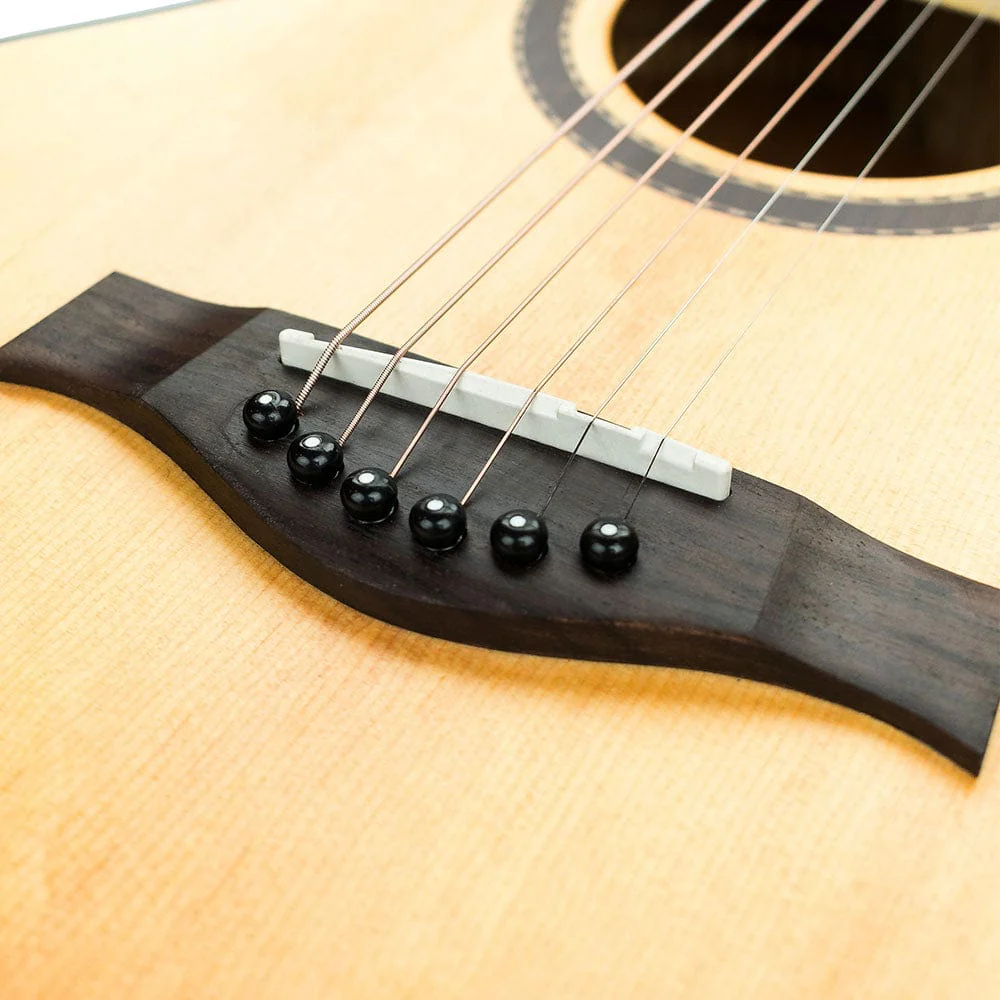 Vault EA40 41 inch Premium Solid Spruce-Top Cutaway Acoustic Guitar - Image 11