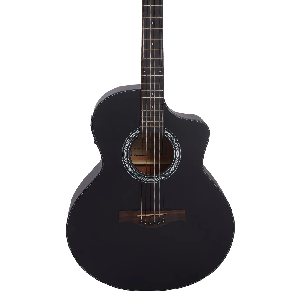 Vault EA40 41 inch Premium Solid Spruce-Top Cutaway Acoustic Guitar - Image 33