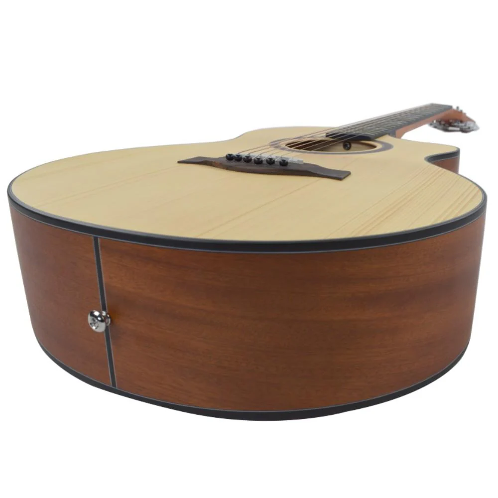 Vault EA40 41 inch Premium Solid Spruce-Top Cutaway Acoustic Guitar - Image 60