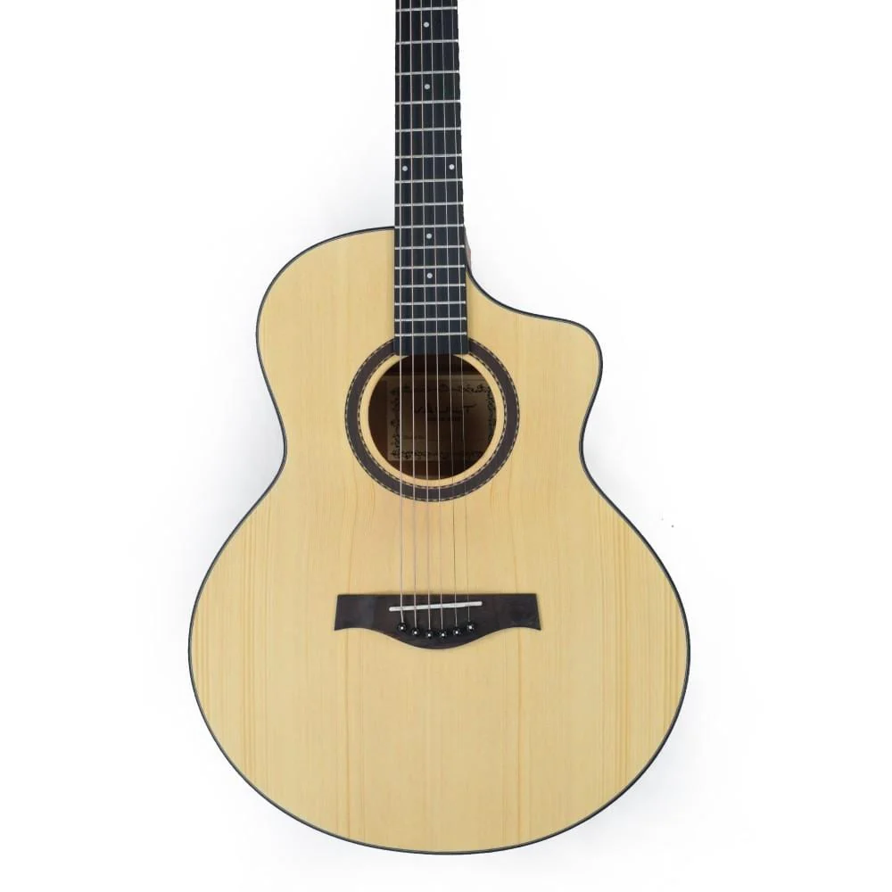 Vault EA40 41 inch Premium Solid Spruce-Top Cutaway Acoustic Guitar - Image 65