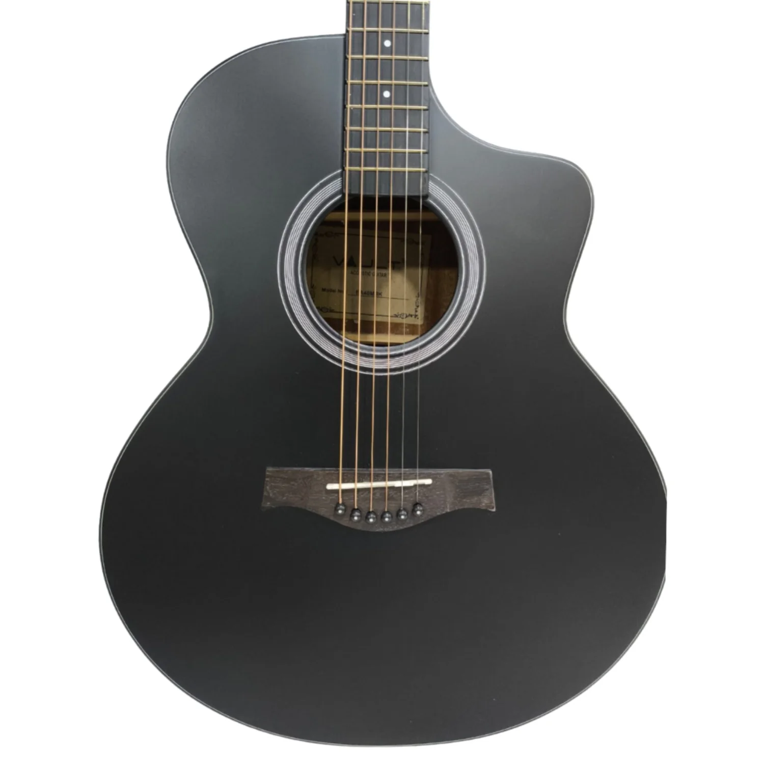 Vault EA40 41 inch Premium Solid Spruce-Top Cutaway Acoustic Guitar - Image 86