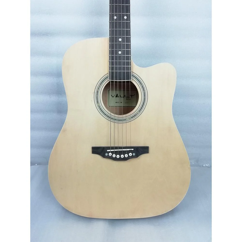 Vault ED-10CE 41 inch Cutaway Electro Acoustic Guitar - Natural - Open Box B Stock - Image 15