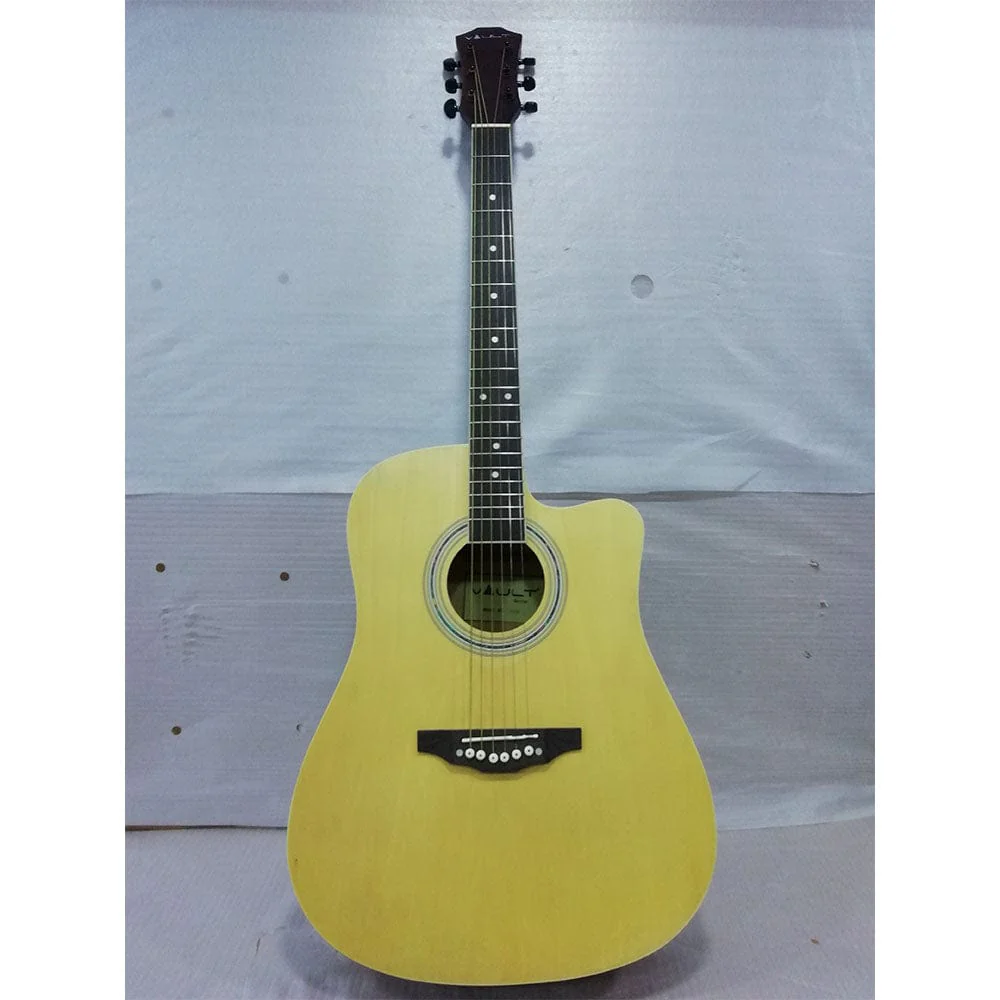 Vault ED-10CE 41 inch Cutaway Electro Acoustic Guitar - Natural - Open Box B Stock - Image 34