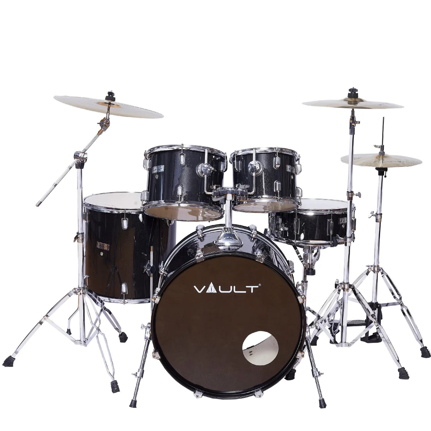 Vault Groover 22" 5-Piece Acoustic Drum Kit with Hardware, Cymbals & Throne - Image 31