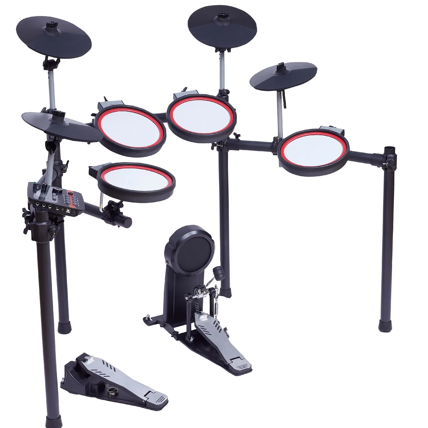 Vault Impact Fusion Electronic Drum Kit with Dual Zone Mesh Pads, Dual Zone Cymbals and Advanced Module with 300+ Sounds - Image 14