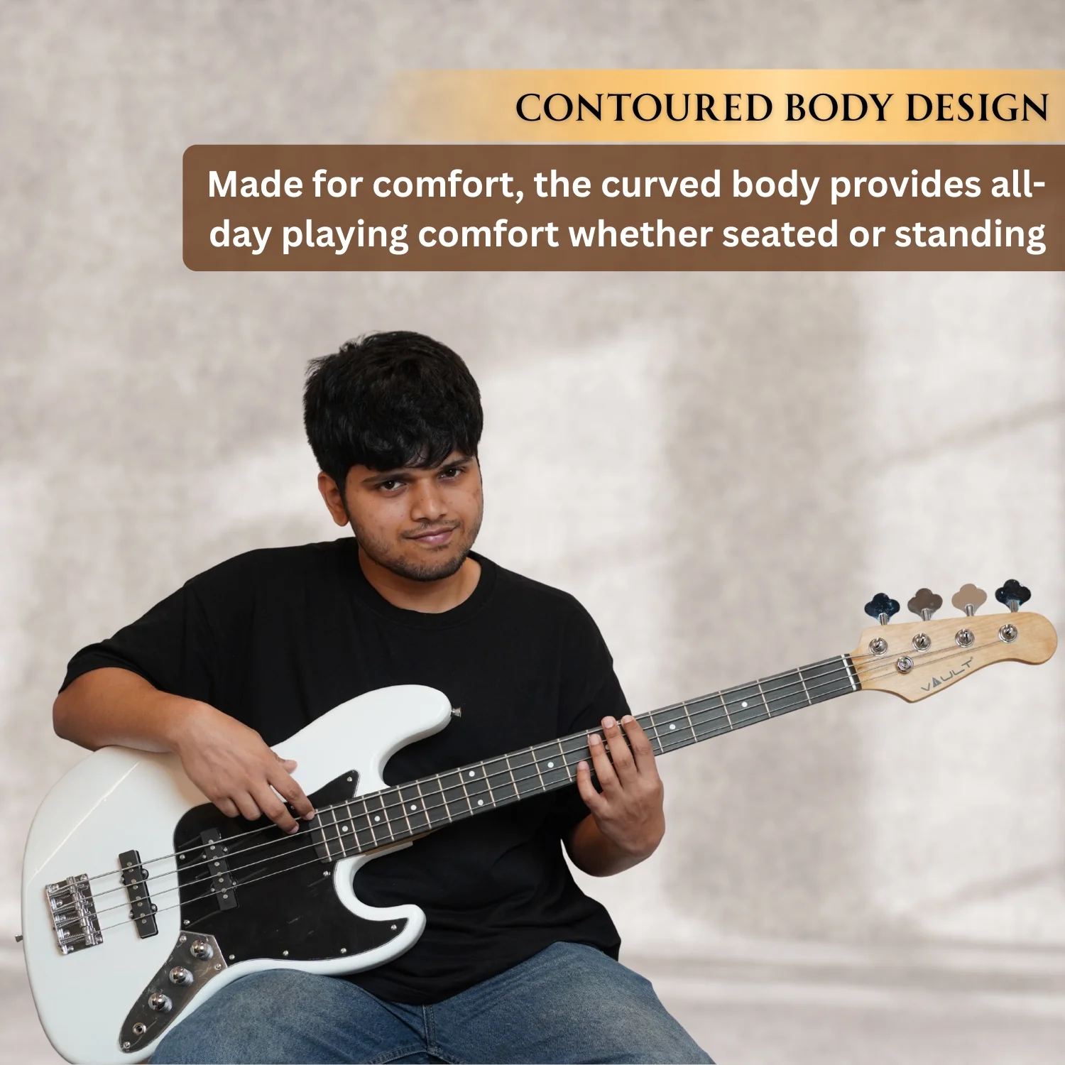 Vault JB4 Jazz Bass 4-String Bass Guitar - Image 19