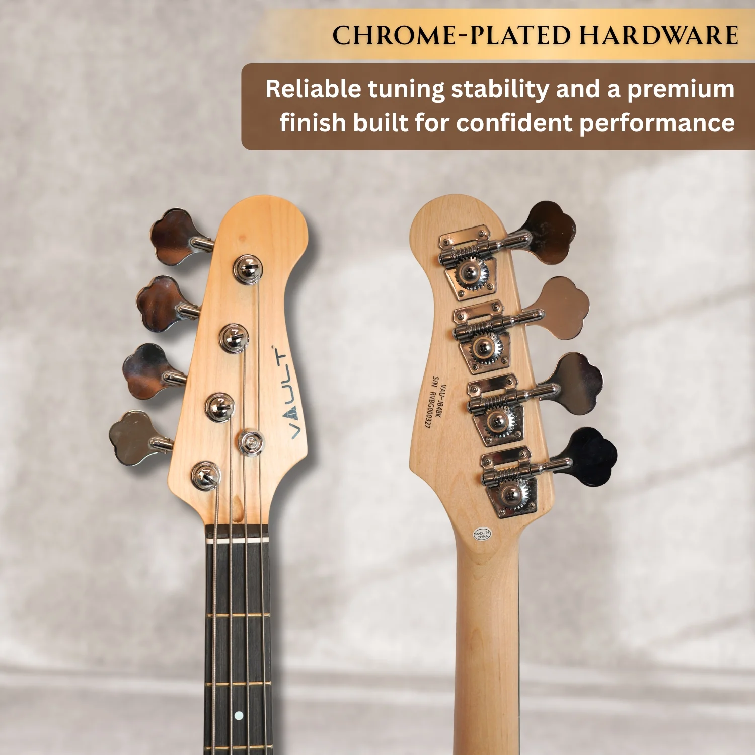 Vault JB4 Jazz Bass 4-String Bass Guitar - Image 23