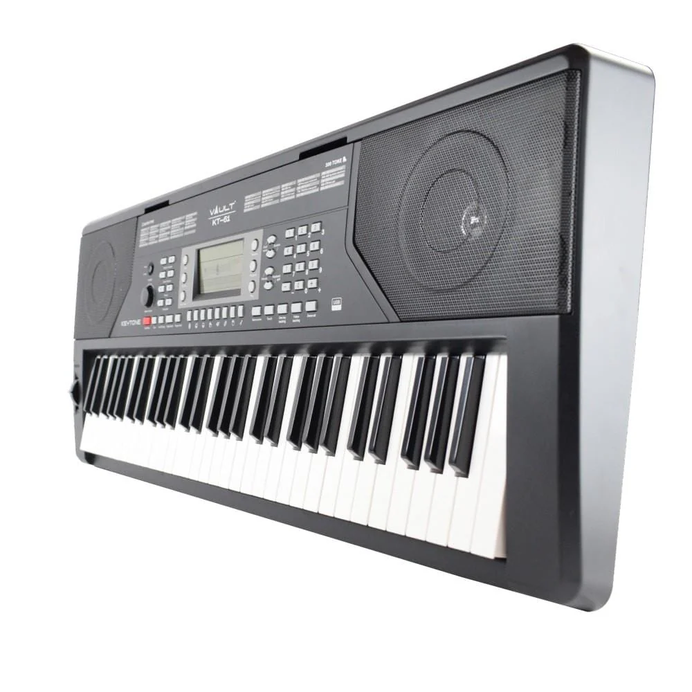 Vault KT-61 Keytone Touch Sensitive 61-Key Keyboard - Black - Open Box - Image 7