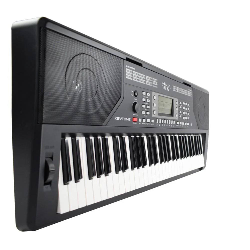 Vault KT-61 Keytone Touch Sensitive 61-Key Keyboard - Black - Image 6