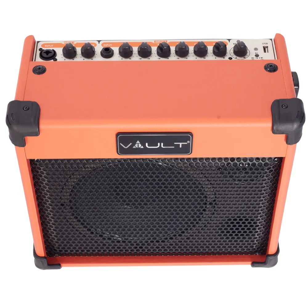 Vault Nomad 20 Twenty Watt Acoustic Guitar Two Channel Amplifier with Independent Chorus and Reverb Effects - Open Box - Image 6