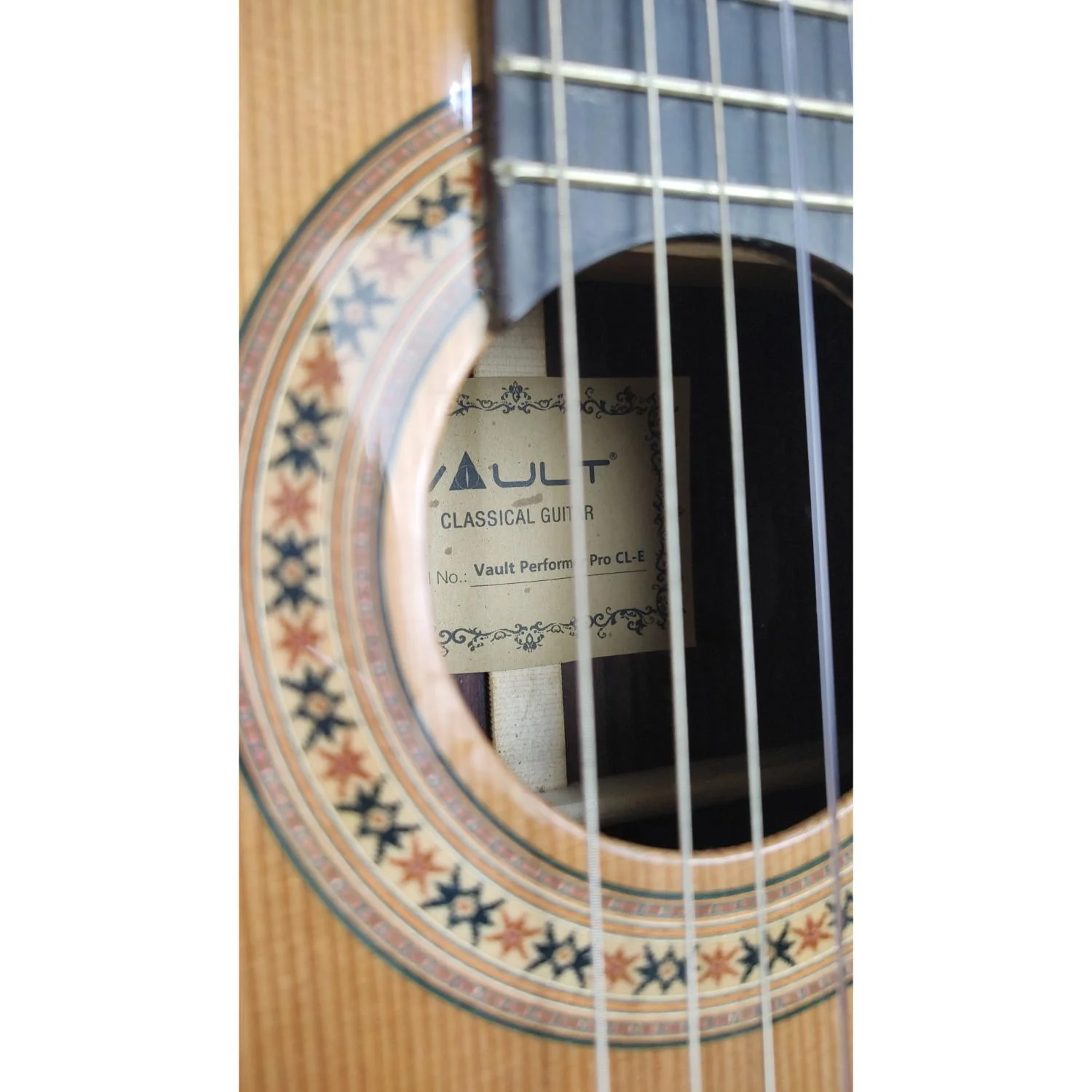 Vault Performer Pro All Solid Body Classical Guitar with Armrest and Dual EQ Pickup - Open Box - Image 2