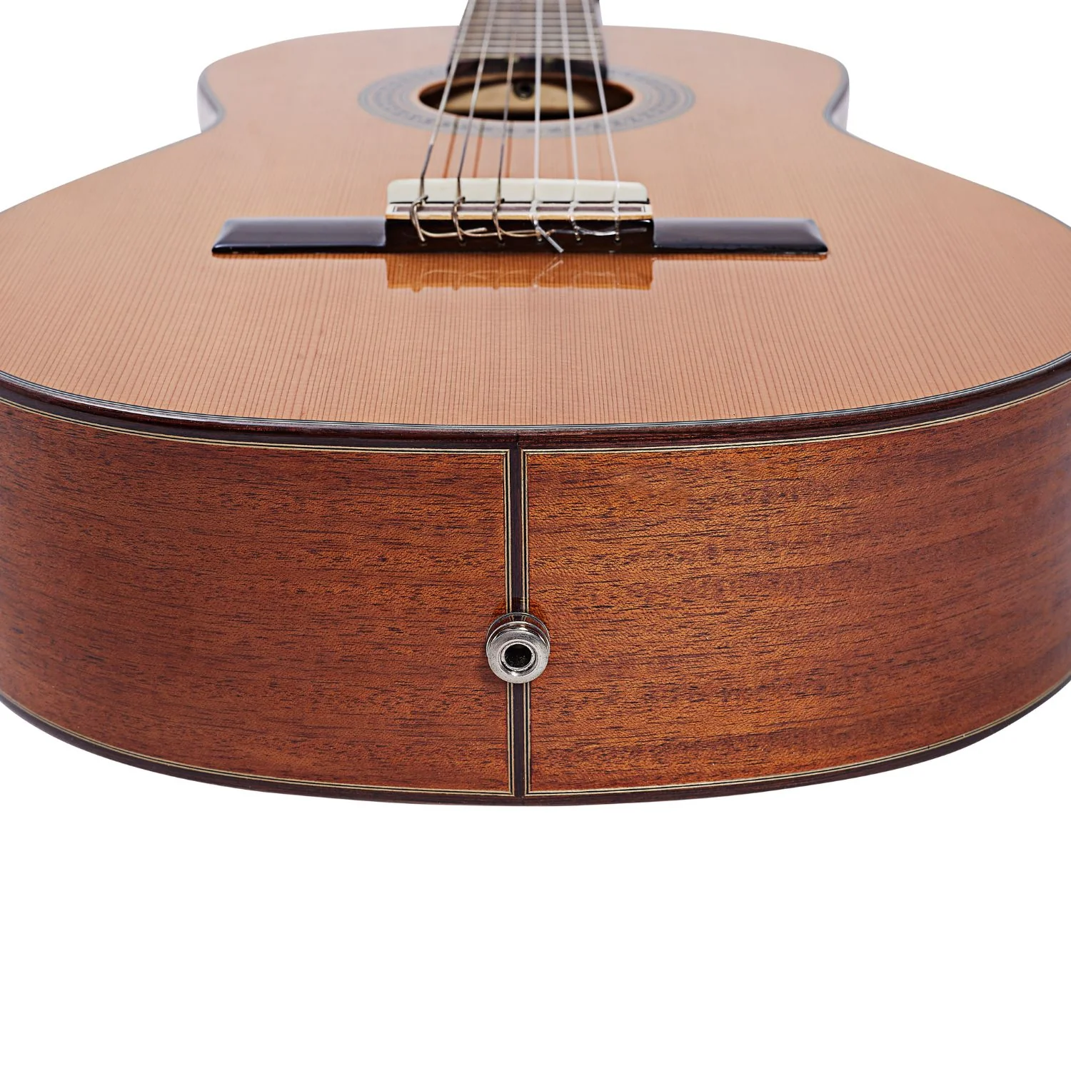 Vault Performer Pro Premium Classical Guitar with All Solid wood and Transacoustic EQ with Delay, Reverb, Chorus onboard effects and 25mm Paded Gigbag - Image 6