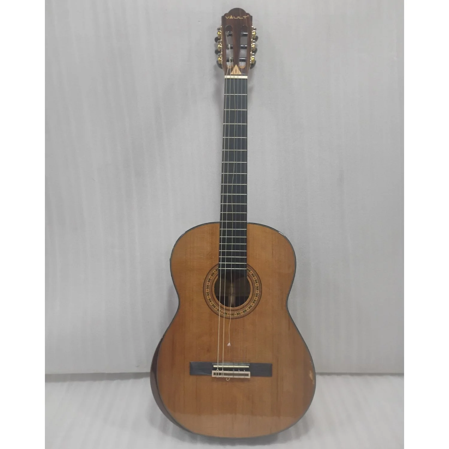 Vault Performer Pro Premium Classical Guitar with All Solid wood and Transacoustic EQ with Delay, Reverb, Chorus onboard effects - Open Box - Image 5