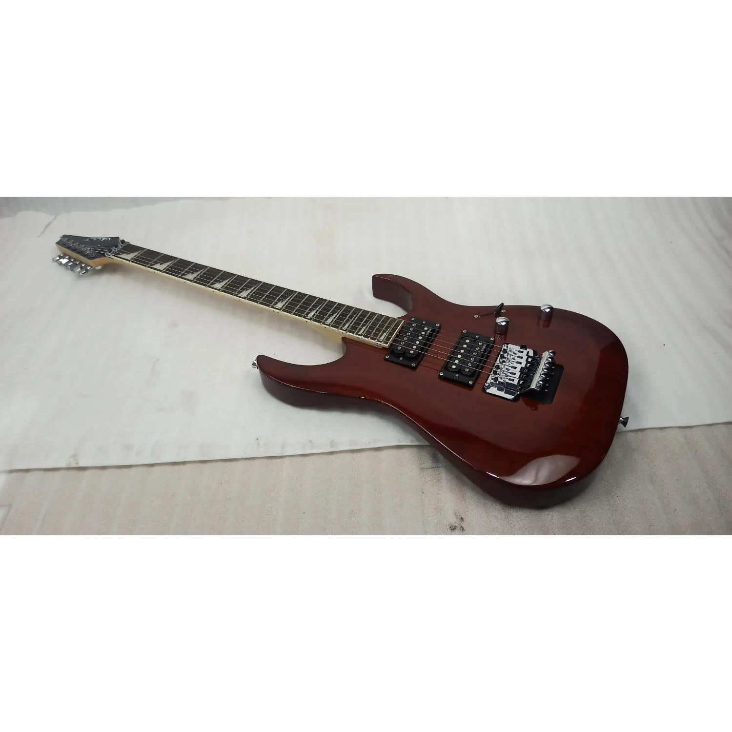 Vault Performer Pro RG 6 String Electric Guitar - High Gloss Solid Mahogany - Open Box - Image 15