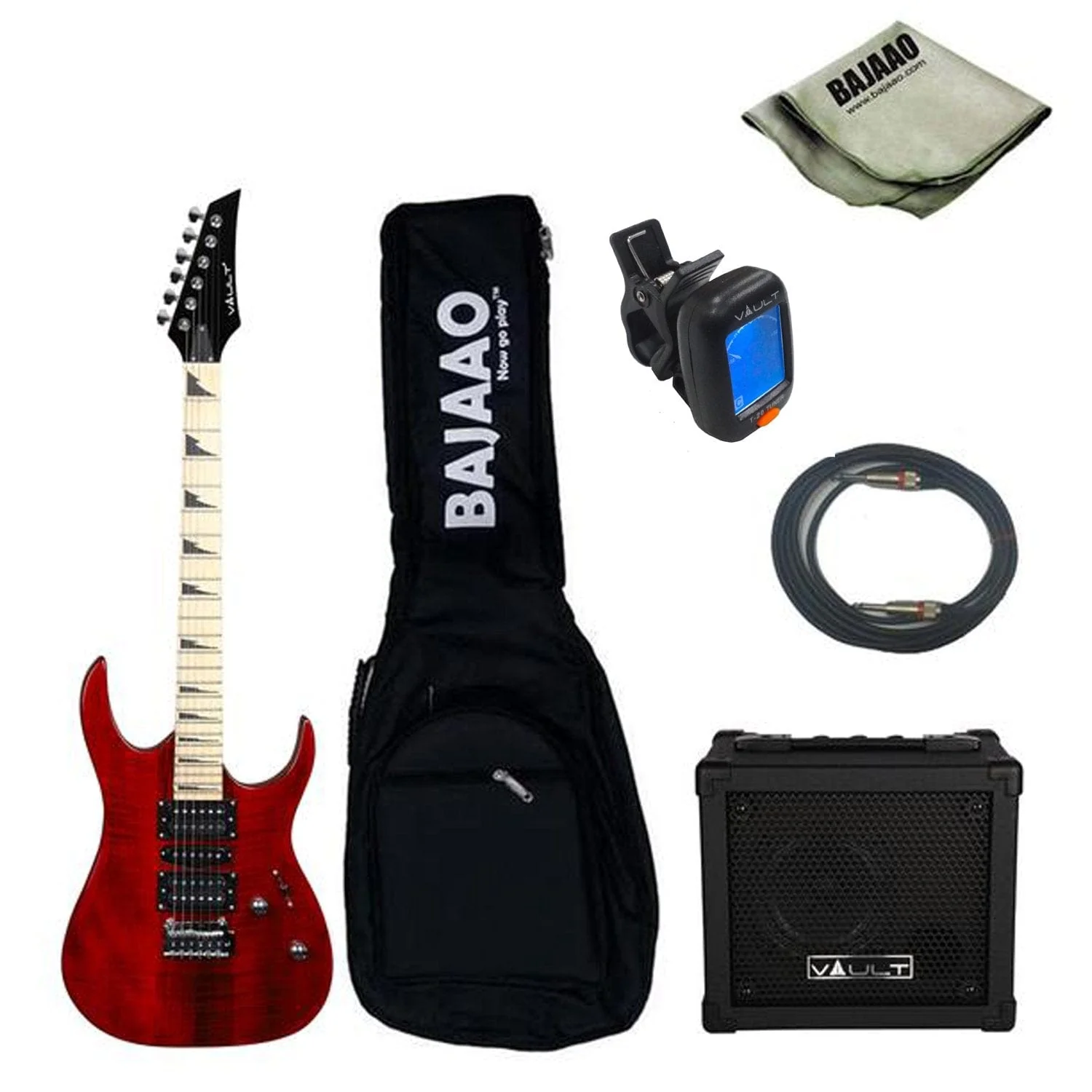 Vault RG1 Electric Guitar Gigbag Bundle with Die-cast tuners and Dual-action truss rod - Image 3