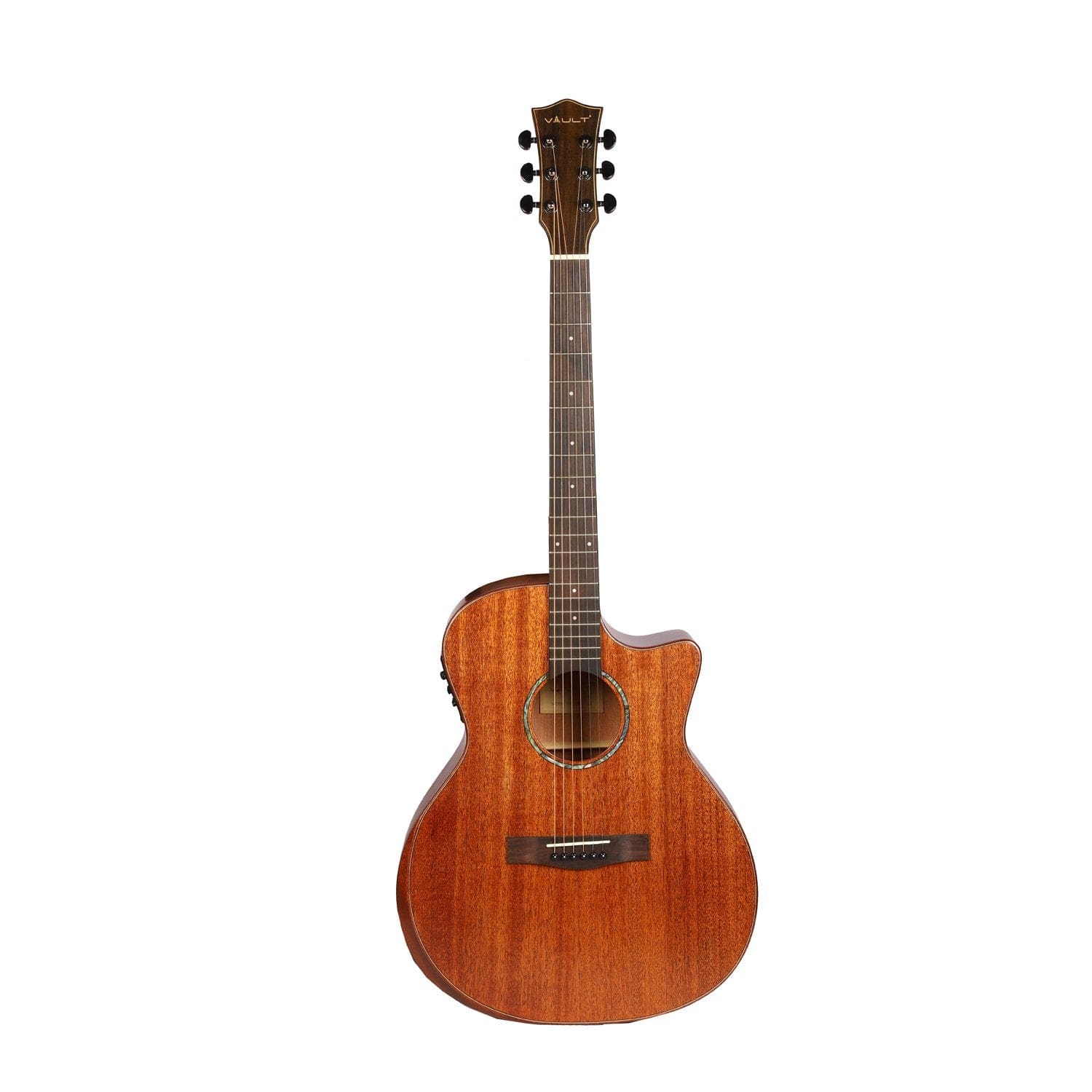 Vault S360T-SK 41 inch Premium Cutaway Electro Acoustic Guitar with Fishman Pickup - Image 2