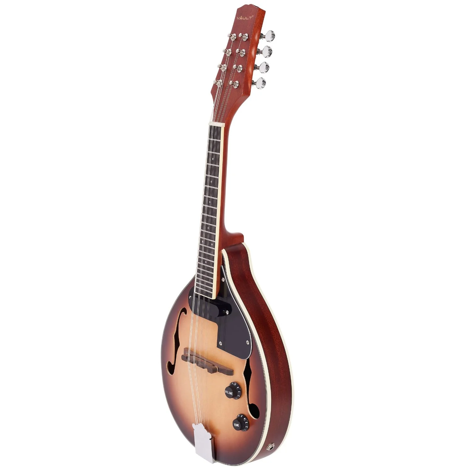 Vault Sajni A-Style Solid Spruce Top Electro-Acoustic Mandolin – Tobacco Sunburst, with EQ & Bag - Image 12