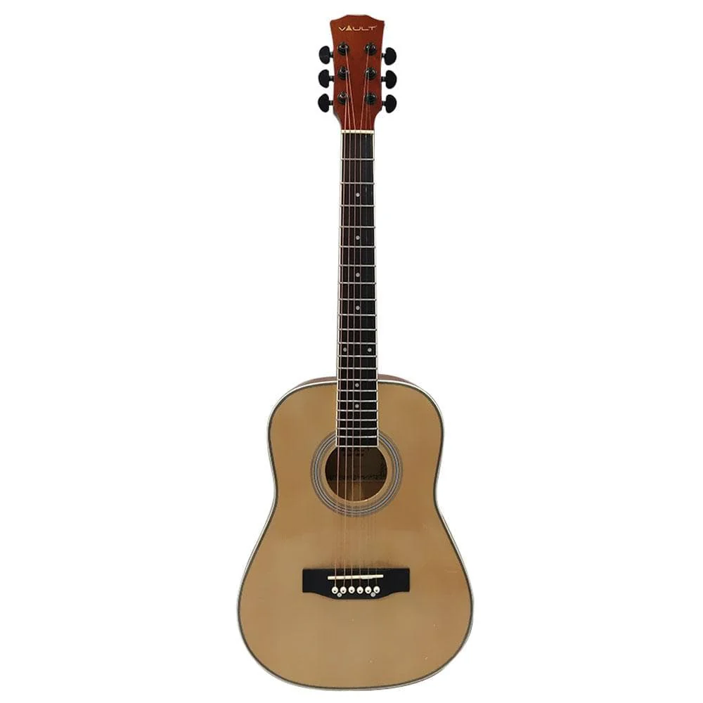 Vault Traveller 34 Inch Acoustic Guitar - Natural Gloss - Open Box